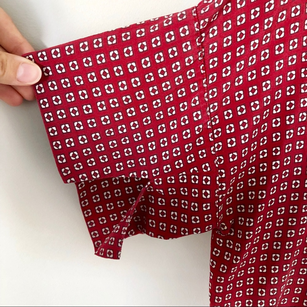 Madewell | silk premiere bow-back tee ascot tile - Picture 5 of 8